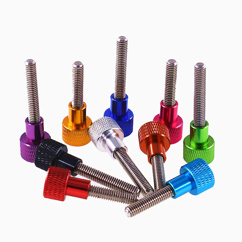 M6 KNURLED THUMB SCREWS ALUMINIUM ALLOY&STAINLESS HAND GRIP KNOB BOLTS L:50-70mm