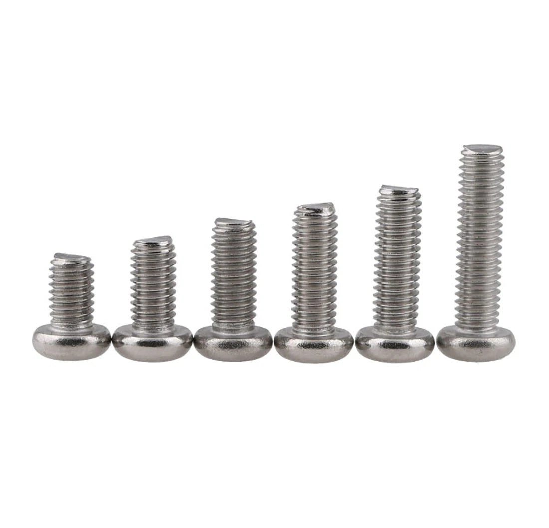 M1-M2 304 Stainless Steel Phillips Pan Head Machine Screws