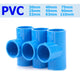 PVC Pipe Fittings Tee Connector Adapter Coupling Solvent Weld 20mm - 110mm Blue