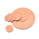 T2 Solid Copper Discs Blanks Metal Round Sheets Dia 10-200mm Thick 0.5mm - 4mm