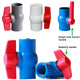 PVC Ball Valve BSP Thread Fast Stop Valve Water Pressure Pipe Fittings 1 2" - 2"