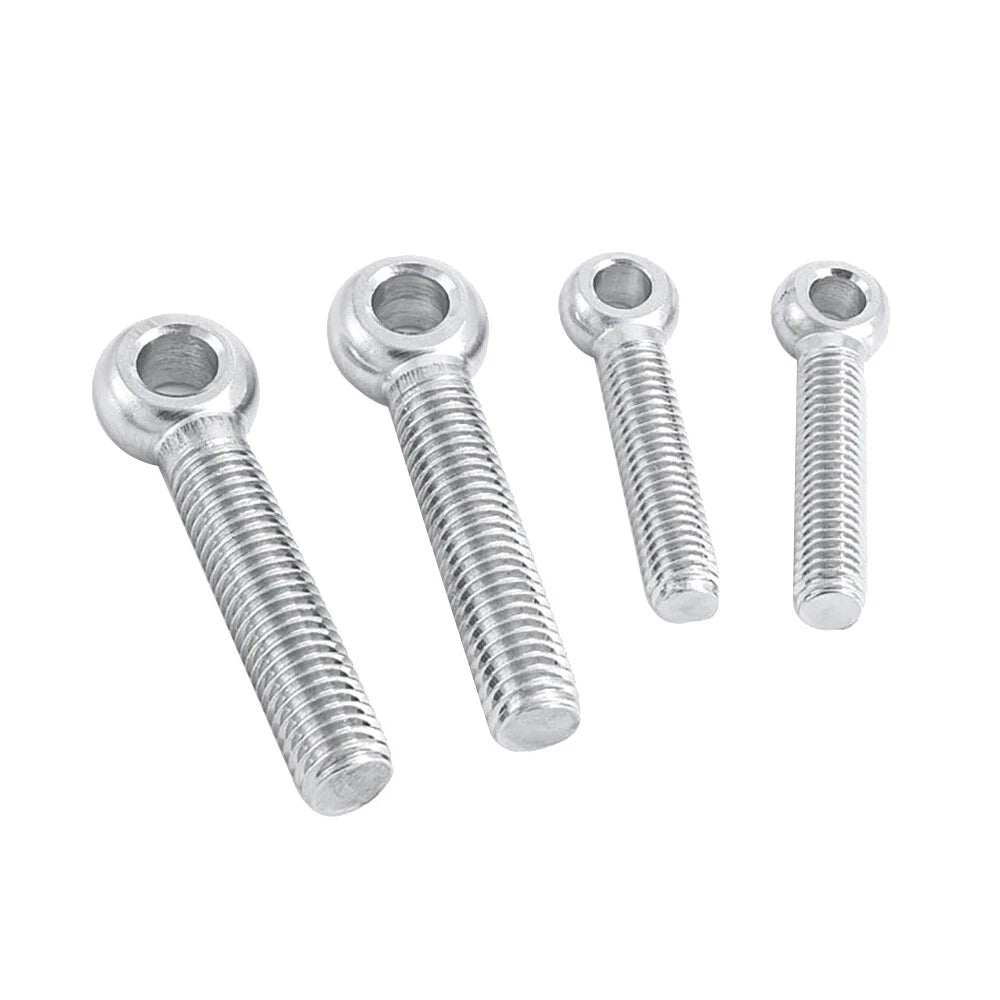 M5–M12 Stainless Steel A2 Eye Bolts Threaded Ring Screws for Catenary Wire & Hanging - HomeDIYer