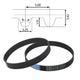 S5M Timing Belt — 5mm Pitch, 15/20/25mm Width, 250–2800mm Perimeter