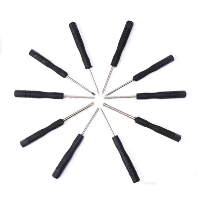 Precision Screwdriver Set — Phillips, Slotted, Torx & Star Drive Tips, Non-Slip Handle