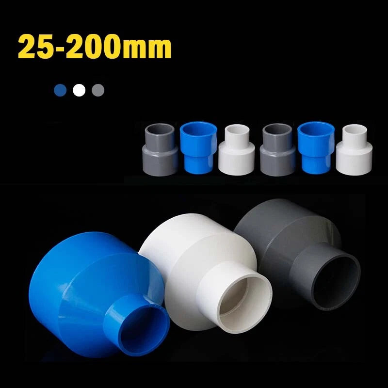 Pipe Reducing Connector PVC Fittings Straight Adaptor 20 25 32 40-200mm