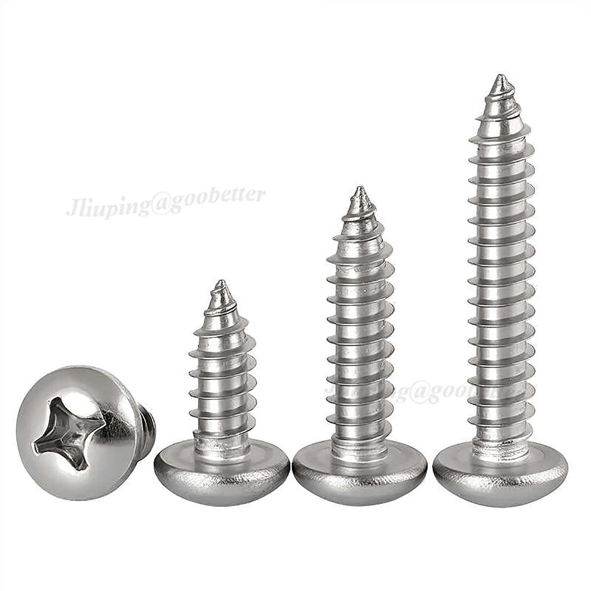 M1–M8 Phillips Pan Head Self Tapping Screws – A2 304 Stainless Steel