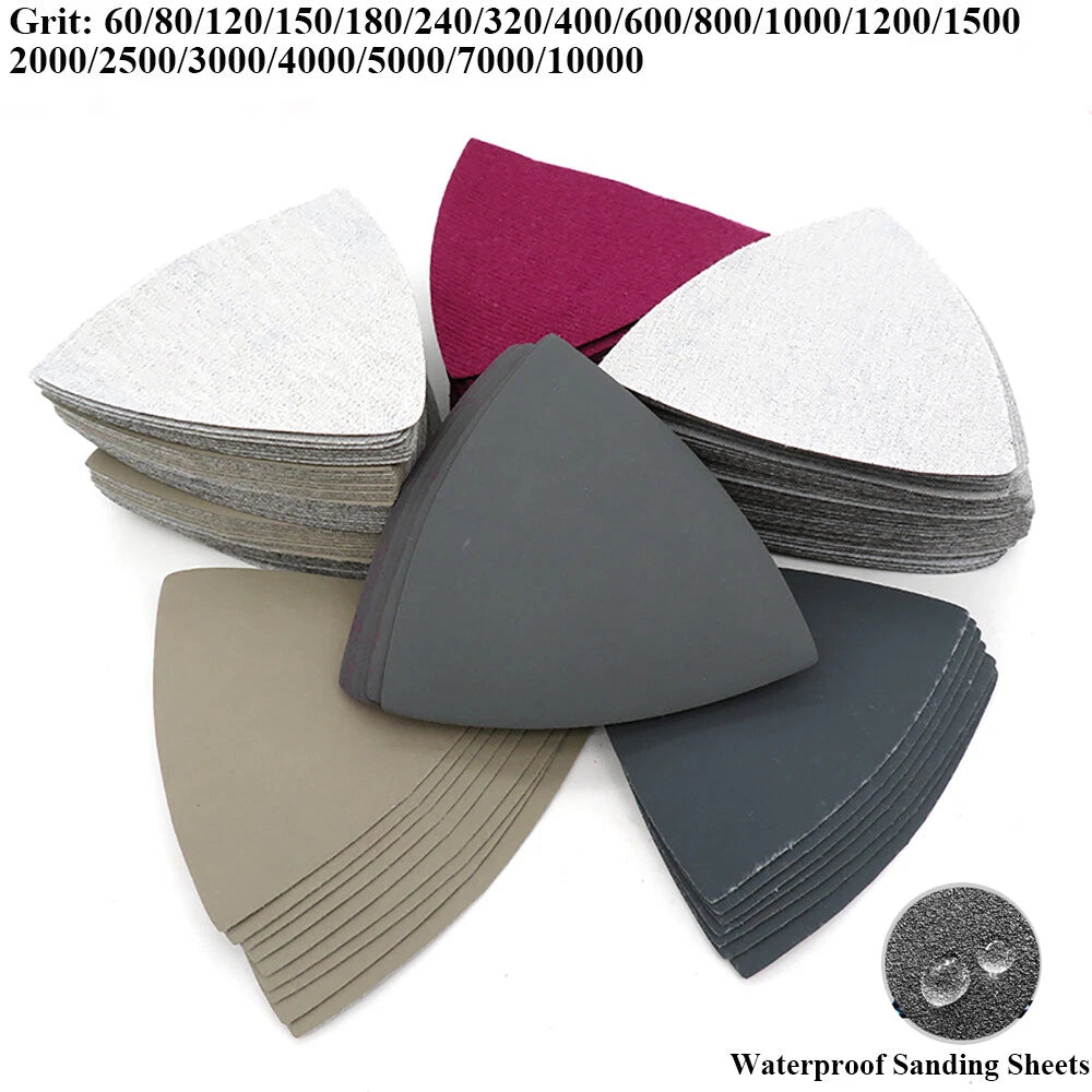90mm Wet and Dry Mouse Sanding Sheets Delta Detail Palm Sander Sandpaper Pads