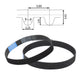 HTD S5M Closed Loop Synchronous Timing Belt — 10/15/20/25/30mm Wide, Multiple Lengths