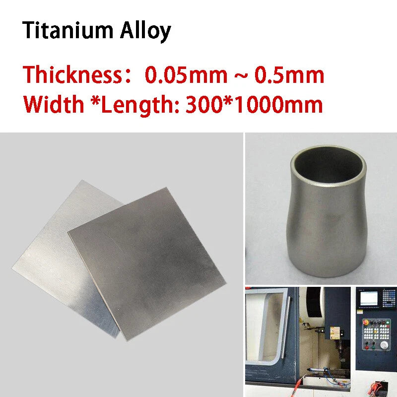 Titanium Alloy Sheet TA2 Pure Titanium Plate Smooth Block Thick 0.5mm-4mm