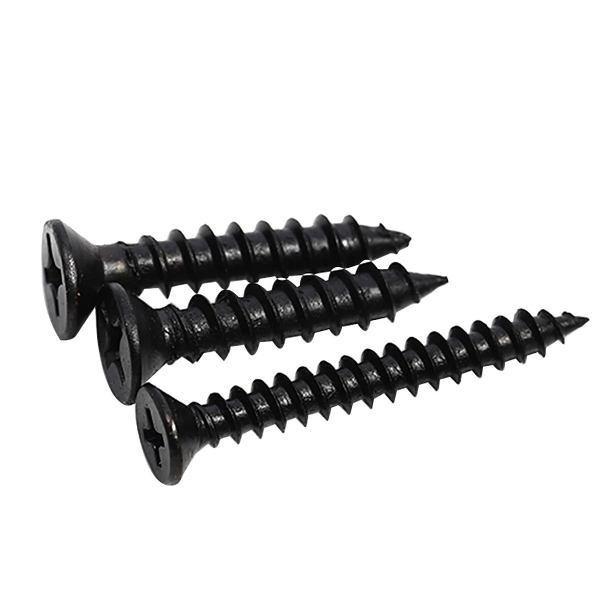 Phillips Flat Head Self Tapping Screws – Black 304 Stainless Steel, M1.7–M6.3