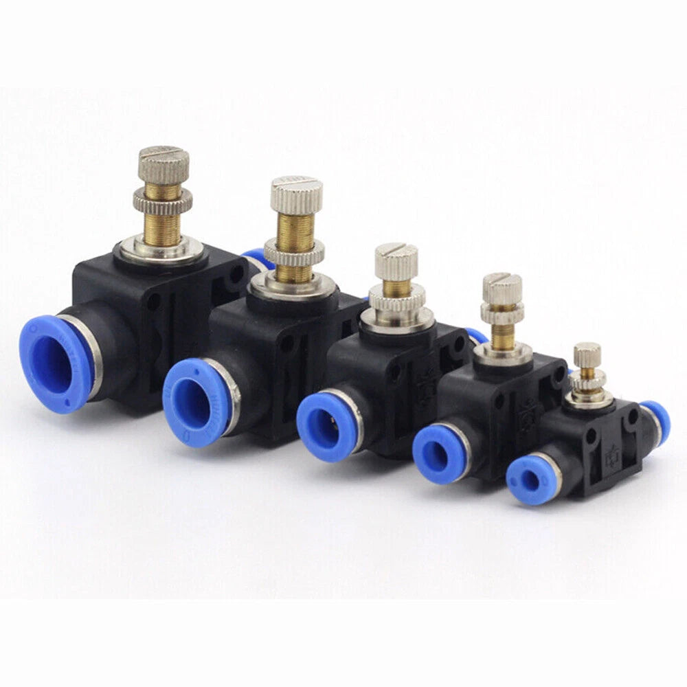 Nylon Push-to-Connect Flow Control Valve — 4mm to 12mm Tube Fittings
