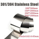 301/304 Stainless Steel Sheet Plate Strip Foil Sheet 200*300mm 100/200/300*1000m