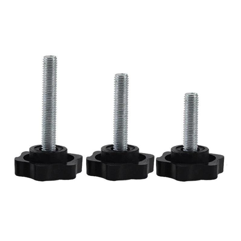 Thumb Screws Plastic Black clamping knob head Carbon Steel Bolts M5 M6 M8 M10