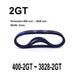 2GT Timing Belt 6mm Wide – Closed Loop Synchronous Belt (400–3828mm Perimeter)