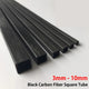Black Carbon Fiber Square Tube 3mm–10mm OD | Hollow RC Model Pipe