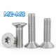 A2 Stainless Steel Torx Countersunk Flat Head Machine Screws M2 M2.5 M3 M4 M5 M6 M8 DIN 965 — 4mm to 60mm