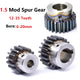 1.5 Mod 45# Steel Spur Gear 12-35T Bore 6-20mm Pinion Gear with Step Motor Gear