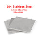 304 Stainless Steel Sheet Plate — Precision Shim Stock 0.01mm–2.5mm Thick | 100×100mm