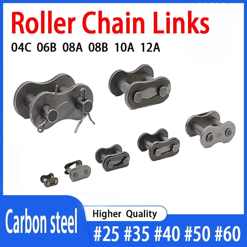 04C-1 06B-1 To 12A-1 Roller Chain Connecting Link Conn Link. 04C-12A Split Link