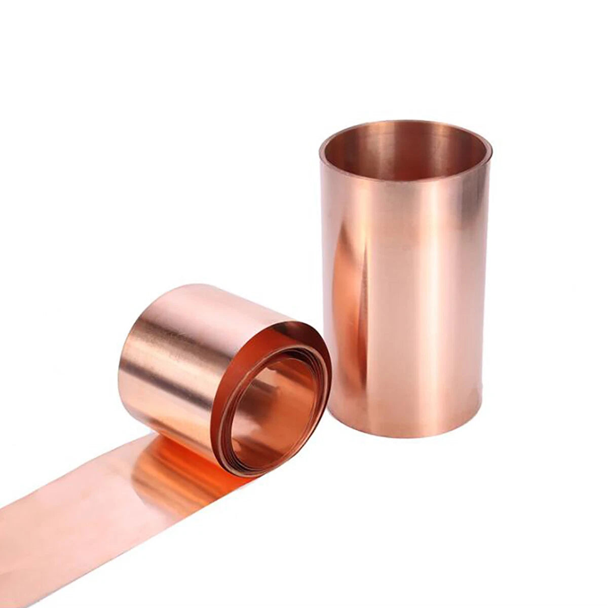 Pure Copper Sheet Metal Foil Strip Roll 0.05/0.1/0.2/0.3/0.4/0.5/0.6/0.8mm Thick