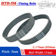 HTD-5M Timing Belt 5mm Pitch 15mm Width Closed Loop CNC Synchronous Belt