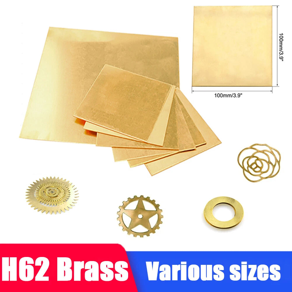 1PCS Brass Sheet Various Sizes, Models Making, 2.5mm x 60mm X 200mm