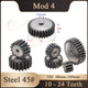 Steel Spur Gear Mod 4 Pinion Gear 10-24 Teeth 48-104mm OD Motor Flat Gears