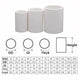 White PVC Pipe Fittings Connector Straight Pipe Coupling Socket ID 16mm - 200mm