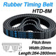 HTD 8M Open Timing Belt 20mm Wide — Cut to Length 264mm to 2800mm