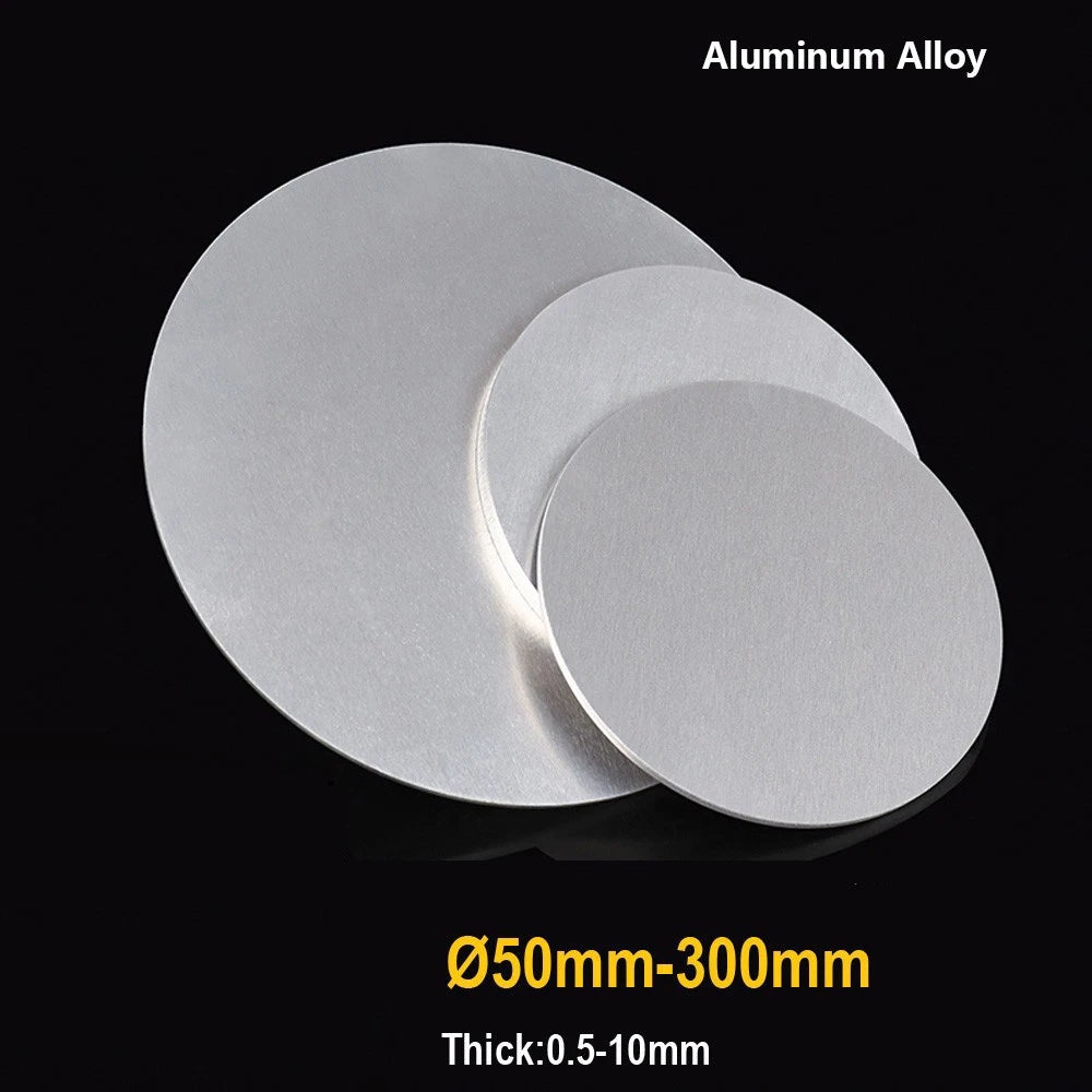 1060 Round Aluminum Sheet Disc Plate Dia 50mm-300mm Thick 1-10mm DIY Craft Model