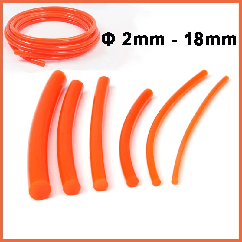 Round Polyurethane Drive Belt – PU Round Belting Rod 2mm–18mm, Red