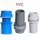 PVC 20~50mm Fittings Adhesive Pipe Fitting Tank Connector Bulkhead For Aquariums