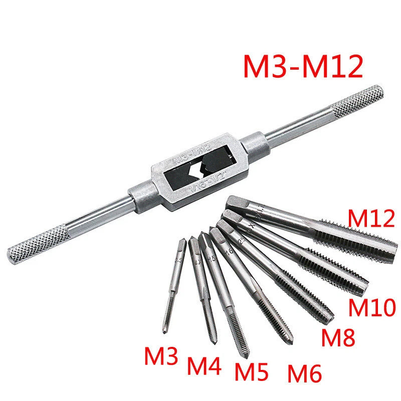 REVERSIBLE T BAR HANDLE RATCHET TAP WRENCH M3-M8 OR M3-M12 FOR TAP & DIE SET