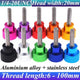 1/4-20 UNC Knurled Thumb Screws – Step Hand Grip Knob Bolts, Head Width 20mm, 10 Colors