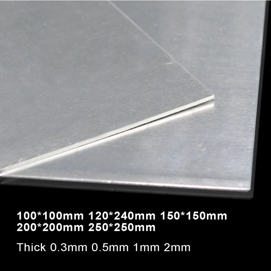 Thin Sheet Aluminium Sheet Plate Metal Panel Pure Aluminum Sheet 0.3/0.5/1/2mm