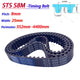 S8M Timing Belt 25mm Wide – 8mm Pitch Closed Loop Rubber Synchronous Belt for CNC & Industrial Drives