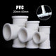 PVC Tee Thickened UPVC T Piece Pipe Fittings Equal Connector Plastic 20mm-63mm