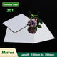 201 Stainless Steel Mirror Polished Sheet Shiny Metal Plate Thick 0.1mm to 5mm