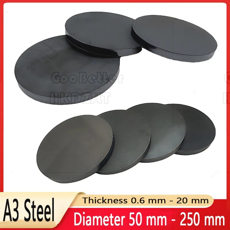 Mild Steel Discs Round Disks Circles Circle Sheet Plate Metal Dia 50 mm - 250 mm