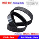 HTD 8M Timing Belt 25mm Wide — Closed Loop Rubber Drive Belt, 264mm to 2848mm