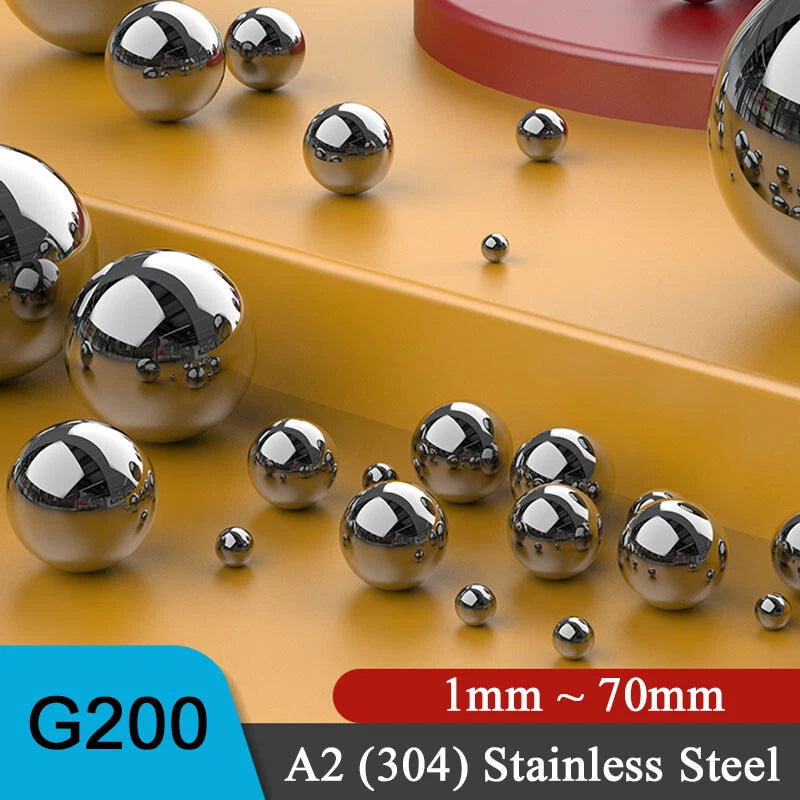 Precision Steel Ball Solid A2 (304) Stainless Steel Ball Bearings Loose 1MM~70MM