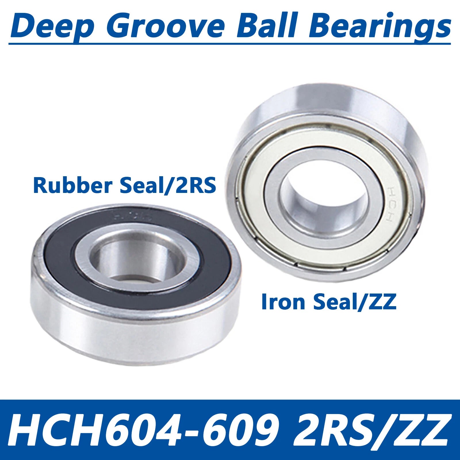 HCH 604-609 2RS/ZZ Ball Bearing Rubber Or Metal Seals Deep Groove Ball Bearings