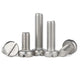 M4 M5 M6 M8 M10 A2 Stainless Steel Machine Screws - Slotted Pan Head Bolts DIN85