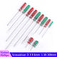 Phillips/Slotted Screwdriver Set Magnetic Tip Extra Long Plastic Handle Φ3 5 6mm