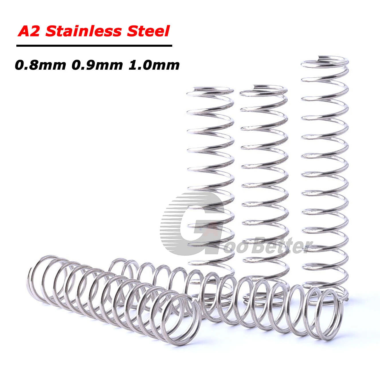 Compression Spring 0.8mm 0.9mm 1.0mm A2 Stainless Steel Small Pressure Springs