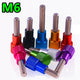 M6 Knurled High Thumb Screws Alu + Stainless Hand Grip Knob Bolt Head Thread Rod