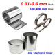Ultra-thin 304 Stainless Steel Sheet Plate Roll 0.01-0.6mm Thick 100-600 mm Wide