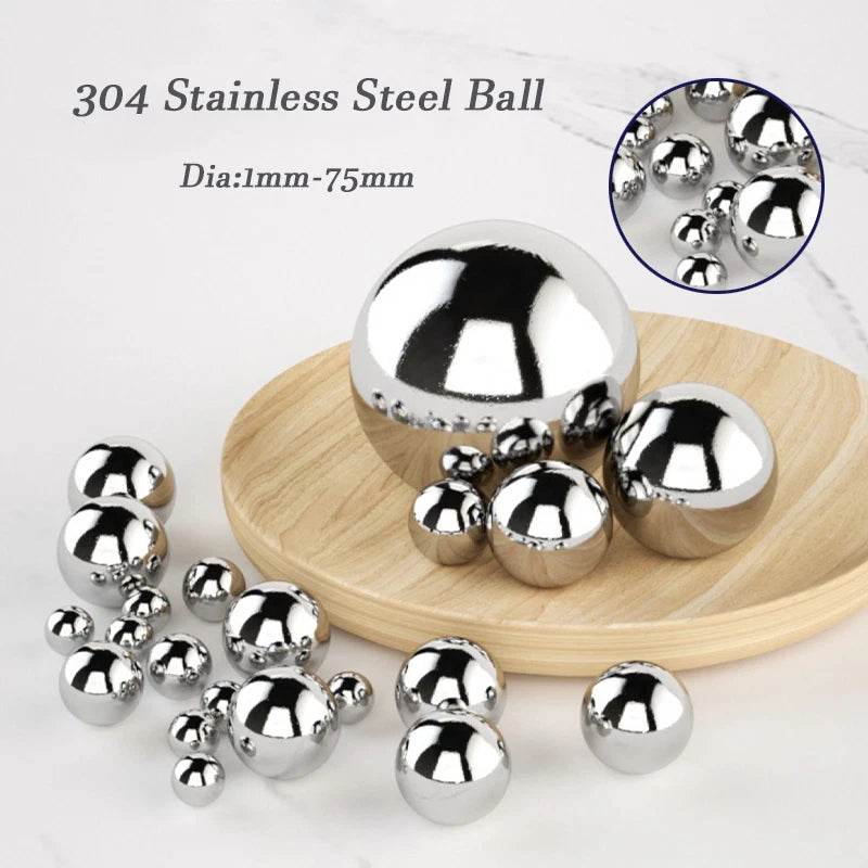 Stainless Steel 304 Ball Solid High Precision Smooth Bearings Loose Beads 1-75mm
