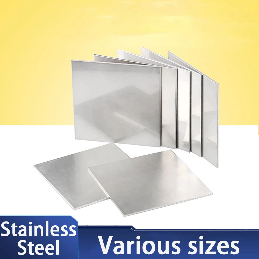 301/304 Grade Stainless Steel Sheet Metal Plate 0.01mm to 0.4mm Thickness