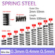 10Pcs Wire Dia.0.3/0.4/0.5mm OD 3mm-10mm Small Springs Compression Spring Steel